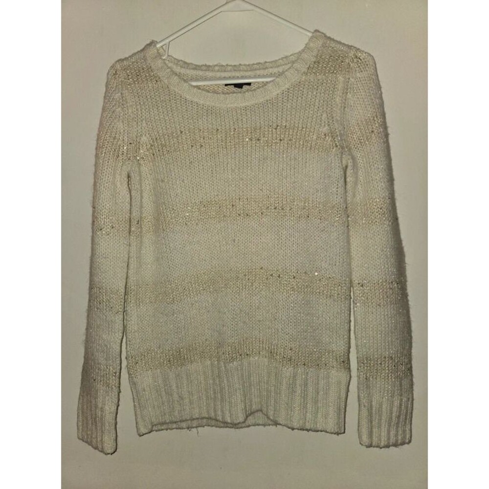 APT 9 cream knit sweater